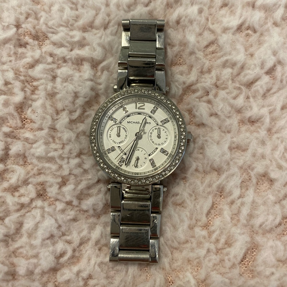 Michael Kora Silver Watch